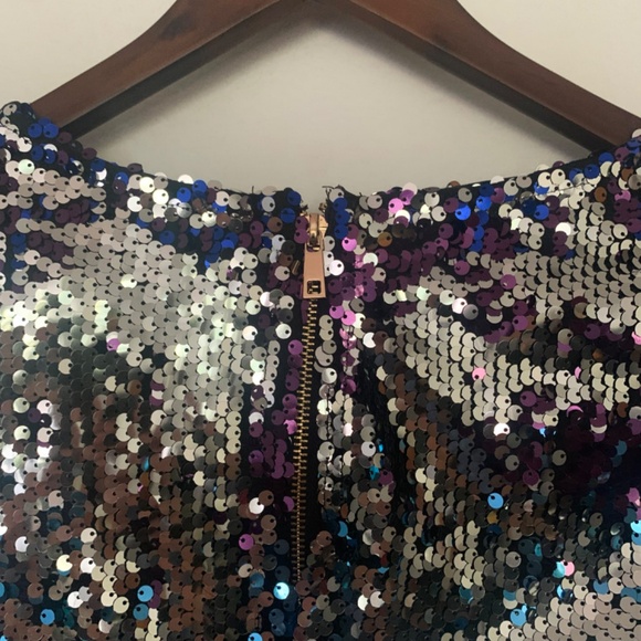 Fashion Nova | Model: Fun Loving Sequin Dress | Purple Ombre | Size M - Picture 6 of 11